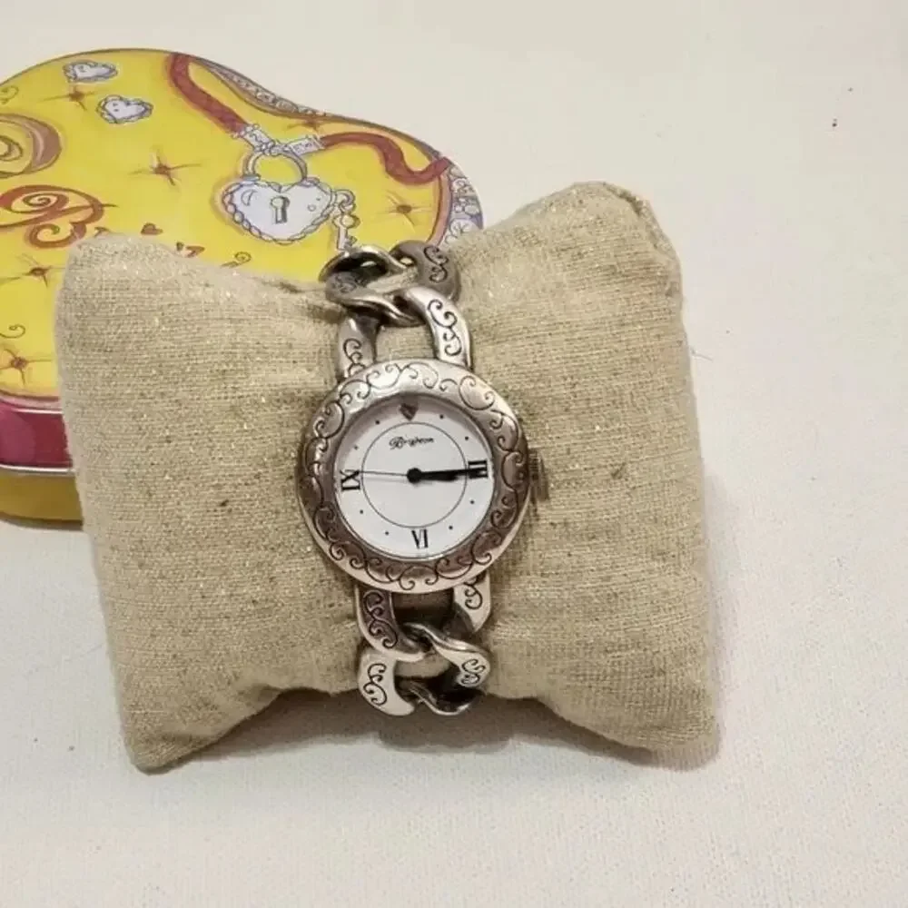 Brighton Linx scrolled‎ chain link watch